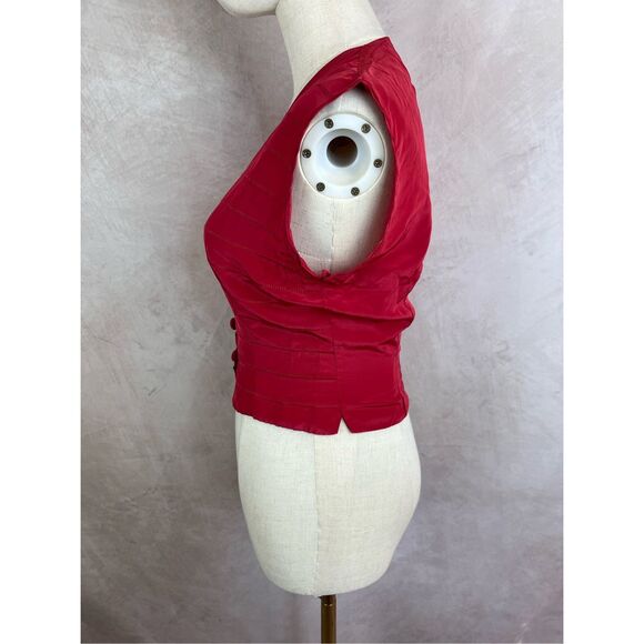 Vintage 1940s 1950s Pink Button Front Blouse Koret California - Picture 4 of 6